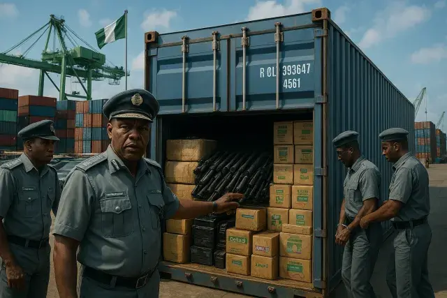 Nigeria Customs Seizes Firearm Parts and Cannabis Products at Tincan Port